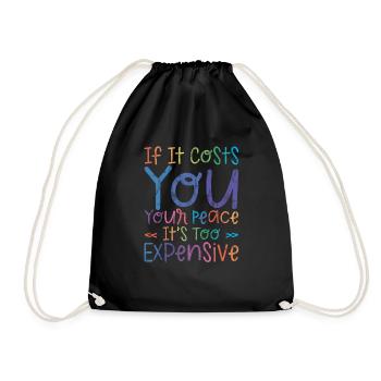 Si cela vous coûte votre tranquillité, c’est trop cher 3 - Sac de sport léger - noir - Devant