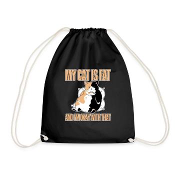 Mon chat est gros et je suis d’accord avec ça 2 - Sac de sport léger - noir - Devant