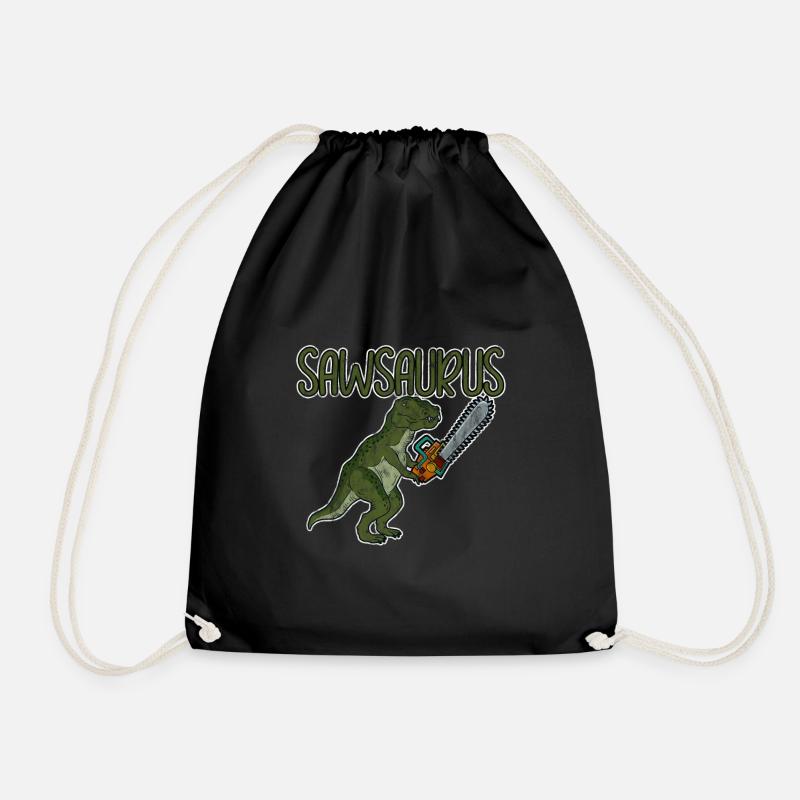 Sawsaurus 3 - Turnbeutel - Schwarz