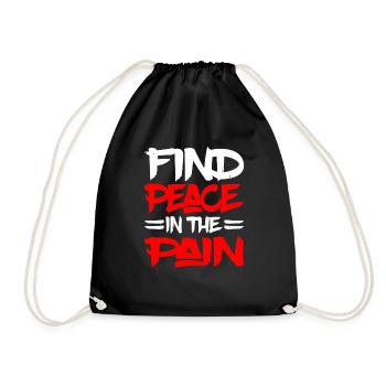 Trouver la paix dans la douleur 16 - Sac de sport léger - noir - Devant