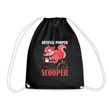 Official Pooper Scooper 35 - Turnbeutel - Schwarz - Vorne