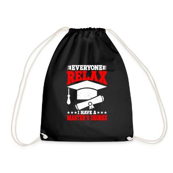 Tout le monde se détend, j’ai une maîtrise 32 - Sac de sport léger - noir - Devant