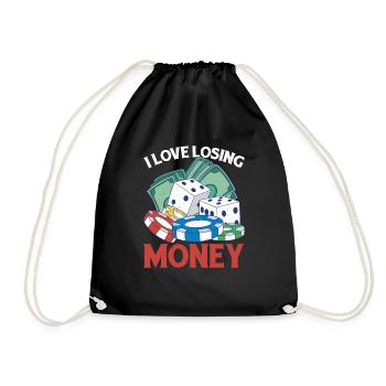 I Love Losing Money 6 - Turnbeutel - Schwarz - Vorne