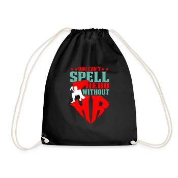Vous ne pouvez pas épeler Hero sans Hr 5 - Sac de sport léger - noir - Devant