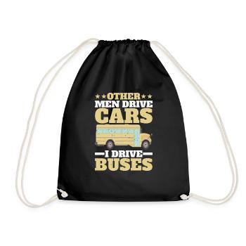 Other Men Drive Cars I Drive Buses 2 - Drawstring Bag - black - Front