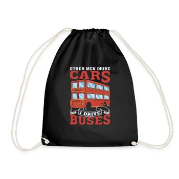 Other Men Drive Cars I Drive Buses 3 - Drawstring Bag - black - Front