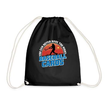 Vous ne pouvez jamais avoir trop de cartes de baseball 3 - Sac de sport léger - noir - Devant