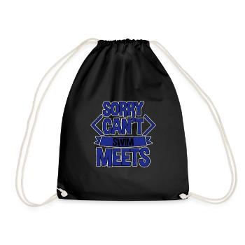 Désolé de ne pas pouvoir faire, Swim Meets 2 - Sac de sport léger - noir - Devant