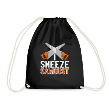 J’éternue de la sciure de bois 3 - Sac de sport léger - noir - Devant