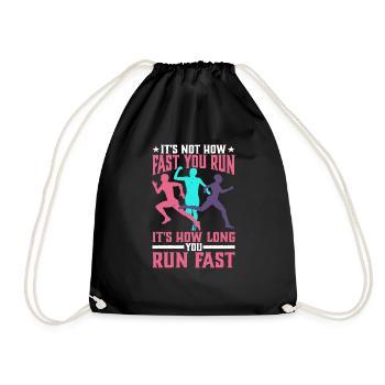 Ce n’est pas la vitesse à laquelle vous courez 2 - Sac de sport léger - noir - Devant