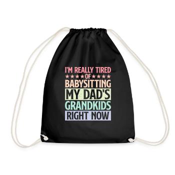 Marre de garder les petits-enfants de mon père 2 - Sac de sport léger - noir - Devant