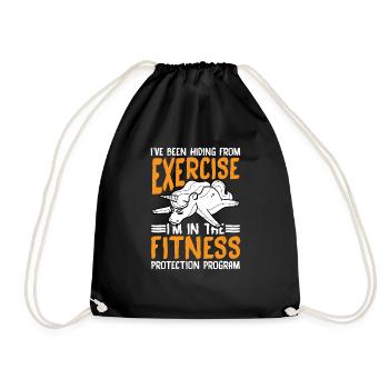 I'm In The Fitness Protection Program 2 - Turnbeutel - Schwarz - Vorne