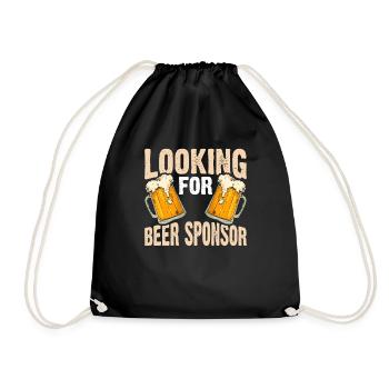 À la recherche d’un sponsor de bière 3 - Sac de sport léger - noir - Devant