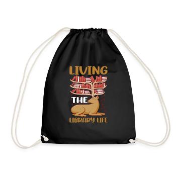 Vivre la vie de bibliothèque 3 - Sac de sport léger - noir - Devant