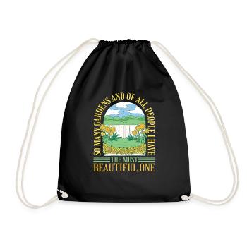 J’ai le plus beau jardin - Sac de sport léger - noir - Devant