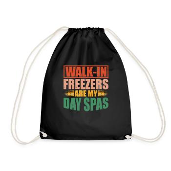 Les congélateurs-chambres sont mes spas de jour 2 - Sac de sport léger - noir - Devant