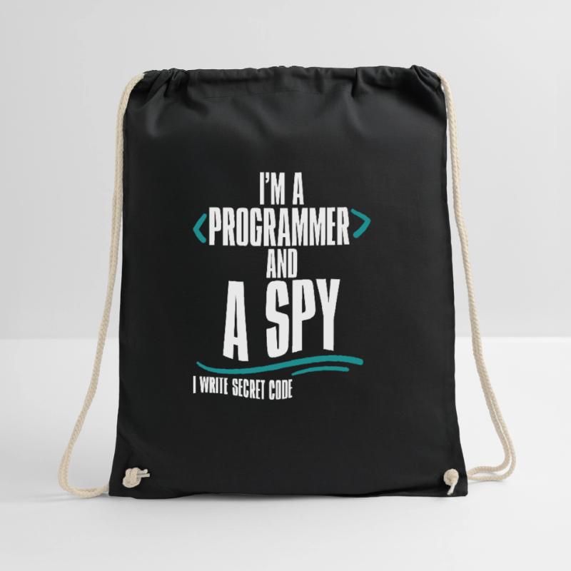 I'm A Programmer And A Spy, I Write Secret Code 2 Turnbeutel