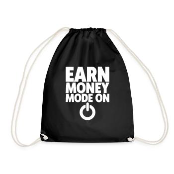 Earn Money Mode On 2 - Turnbeutel - Schwarz - Vorne