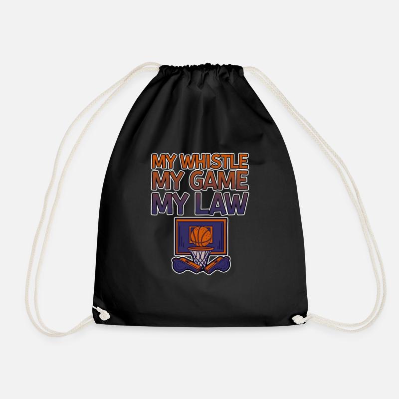 My Whistle My Game My Law 4 - Turnbeutel - Schwarz