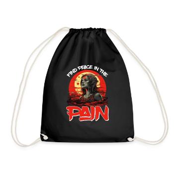 Trouver la paix dans la douleur 19 - Sac de sport léger - noir - Devant