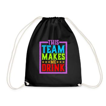 Cette équipe me fait boire 4 - Sac de sport léger - noir - Devant