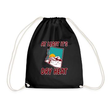 At Least It's Dry Heat 2 - Drawstring Bag - black - Front
