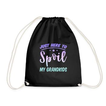 Here To Spoil My Grandkids 4 - Turnbeutel - Schwarz - Vorne