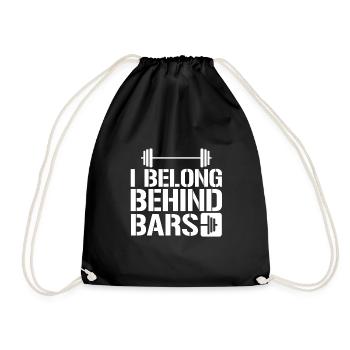 J’ai ma place derrière les barreaux 4 - Sac de sport léger - noir - Devant