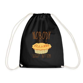 Nobody Likes A Soggy Bottom 4 - Drawstring Bag - black - Front