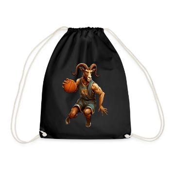 Chèvre de basket-ball - Sac de sport léger - noir - Devant
