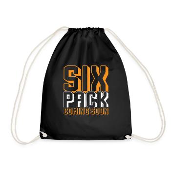 Six Pack Coming Soon 64 - Drawstring Bag - black - Front