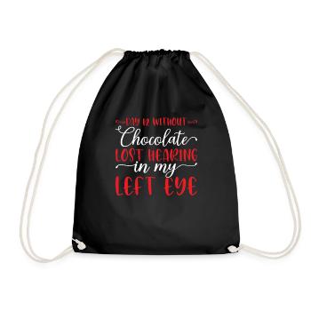 Jour 12 Sans chocolat, perte de l’ouïe 11 - Sac de sport léger - noir - Devant