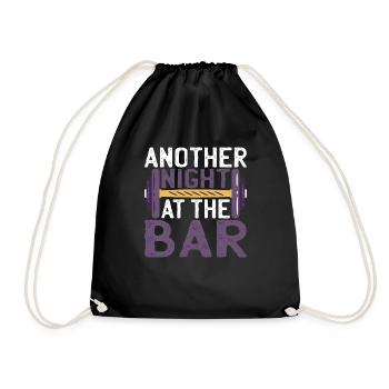 Une autre nuit au bar - Sac de sport léger - noir - Devant