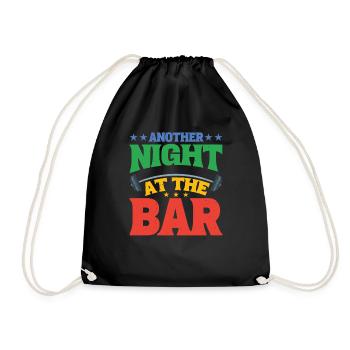 Another Night At The Bar 2 - Drawstring Bag - black - Front
