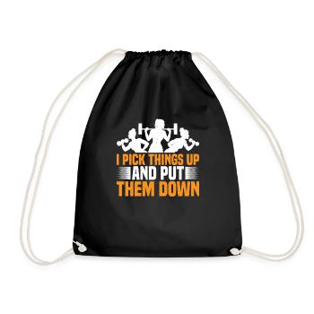 Je ramasse des choses et je les pose 29 - Sac de sport léger - noir - Devant