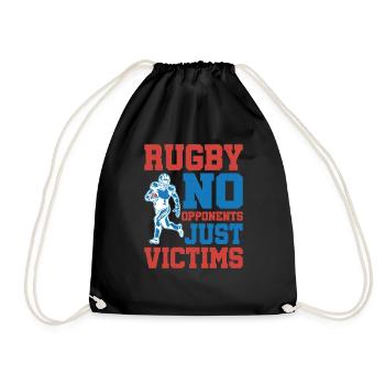Rugby Pas d’adversaires, juste des victimes 5 - Sac de sport léger - noir - Devant