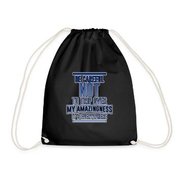 Fais attention à ne pas trébucher sur mon étonnement 2 - Sac de sport léger - noir - Devant