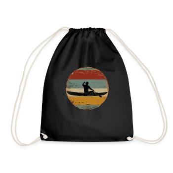 Canoe Paddling - Turnbeutel - Schwarz - Vorne
