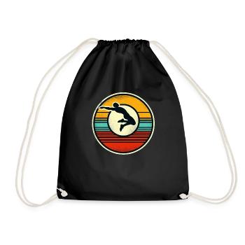 Long Jump - Drawstring Bag - black - Front