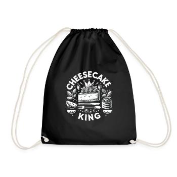 Cheesecake King 5 - Drawstring Bag - black - Front