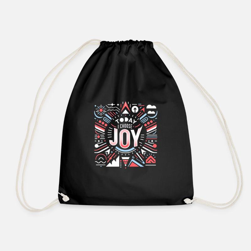 Today I Choose Joy 16 - Turnbeutel - Schwarz
