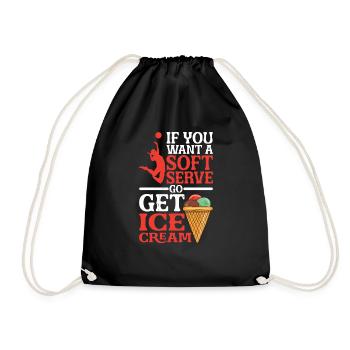 Si vous voulez une portion molle, allez chercher de la crème glacée 5 - Sac de sport léger - noir - Devant