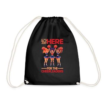 I'm Just Here For The Cheerleaders 25 - Turnbeutel - Schwarz - Vorne