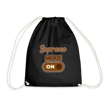 Soprano Mode On 2 - Drawstring Bag - black - Front