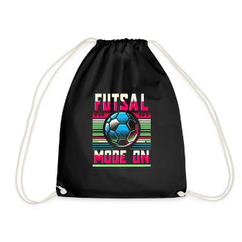 Futsal Mode On 8 - Turnbeutel - Schwarz - Vorne