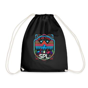 Go Ask Your Spl 7 - Drawstring Bag - black - Front