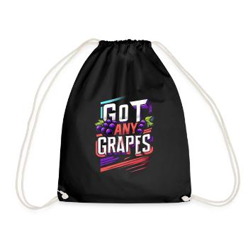 Got Any Grapes 11 - Drawstring Bag - black - Front
