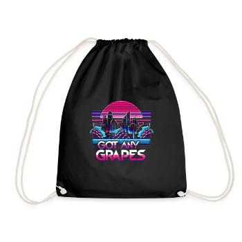 Got Any Grapes 9 - Drawstring Bag - black - Front
