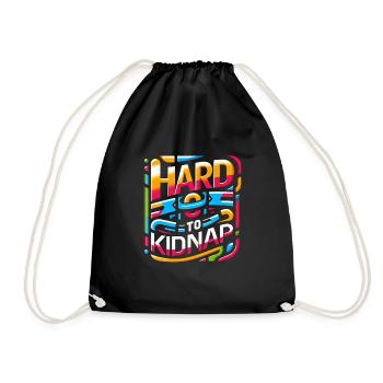 Hard to Kidnap 2 - Drawstring Bag - black - Front