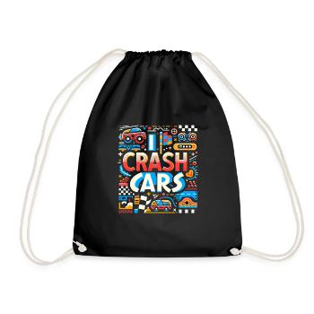 J’écrase des voitures 9 - Sac de sport léger - noir - Devant